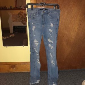 hollister ripped jeans
